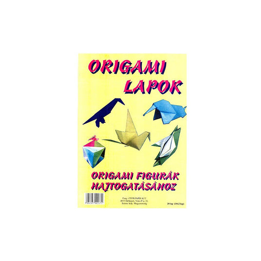 Origami lapok A/4-es méret 20 db