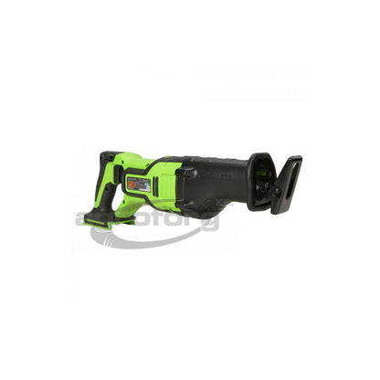 Orrfűrész akkumulátoros Greenworks GD24RS 24v, vmélység fa: 210mm, fém: 20mm, akku-töltő nélkül