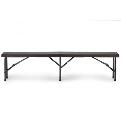 Rattan Bankett Asztal 180cm + 2 Pad Magyarországon - Kerti, Terasz, Piknik, Kültéri, Rattan Bútor, Bankett Asztal Set