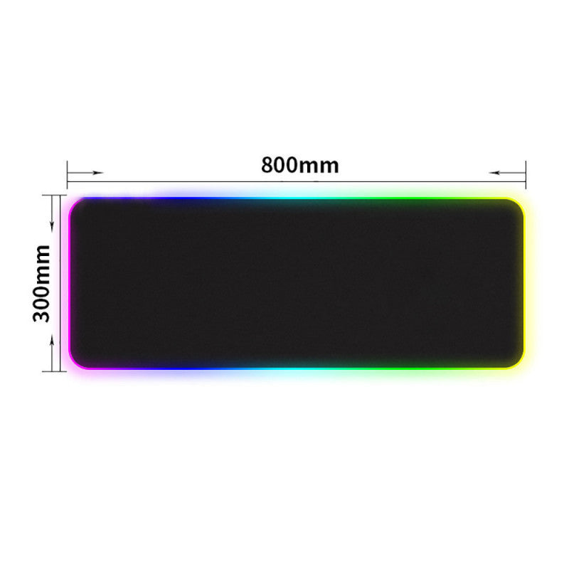 RGB Gamer egérpad 80x30 cm