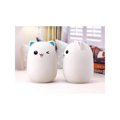 RGB távirányítós LED macska éjszakai fényző - távirányítós RGB LED macska éjszakai lámpa