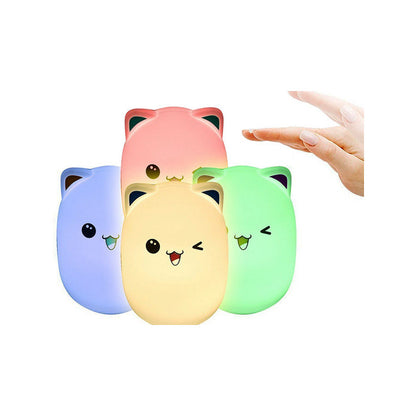 RGB távirányítós LED macska éjszakai fényző - távirányítós RGB LED macska éjszakai lámpa