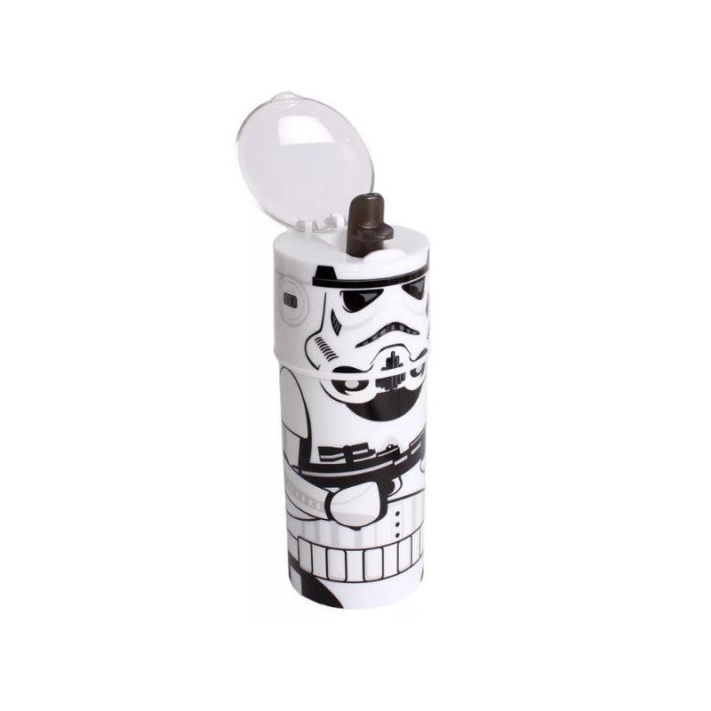 Star Wars mintás kulacs, szívószállal