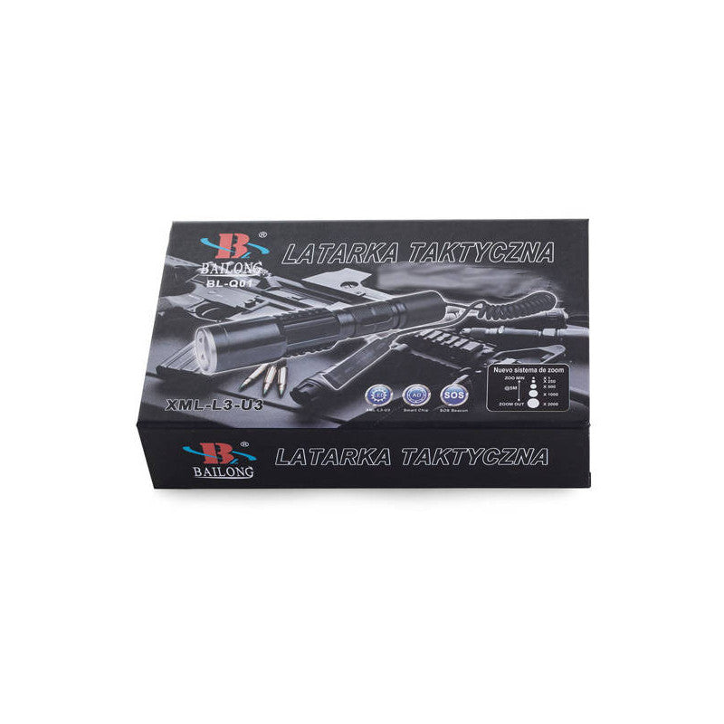 Taktikai Bailong USB LED lámpa Cree XM-L3-U3 LED-del
