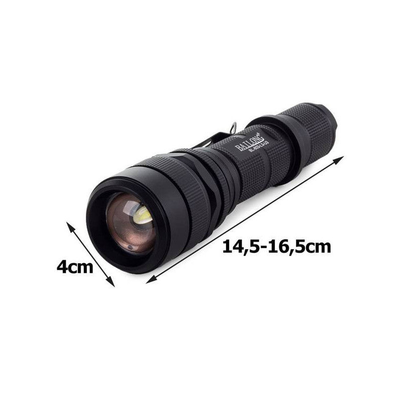 Taktikai LED újratölthető USB zseblámpa - Bailong L3-U3