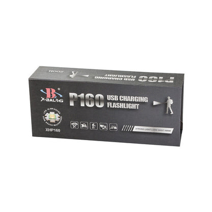 Taktikai zseblámpa Bailong Cree COB LED XHP160 teljesítménnyel - túlélő felszerelés, vadász lámpa, outdoor világítás