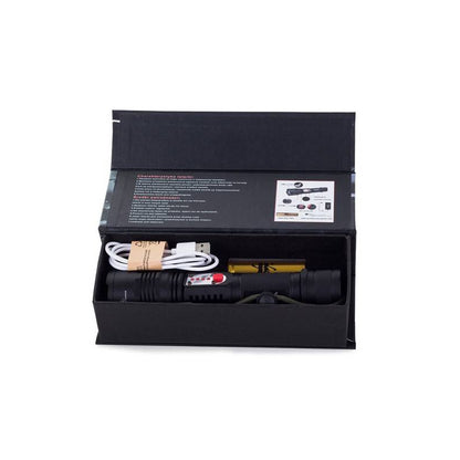 Taktikai zseblámpa Bailong Cree LED-del és USB töltéssel