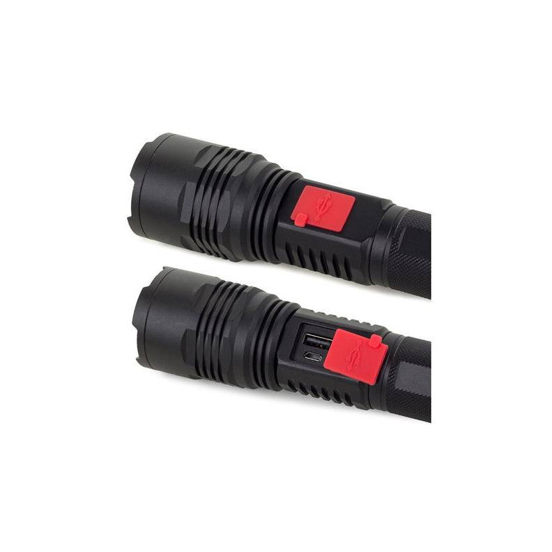 Taktikai zseblámpa Bailong Cree LED-del és USB töltéssel