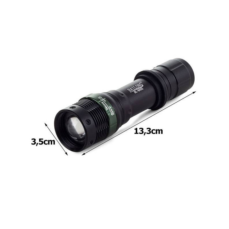 Taktikai zseblámpa zoom Cree LED-del - Bailong XML-T6