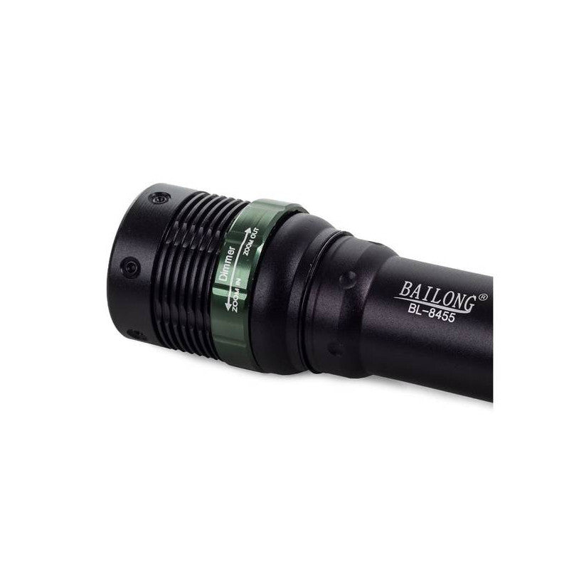 Taktikai zseblámpa zoom Cree LED-del - Bailong XML-T6