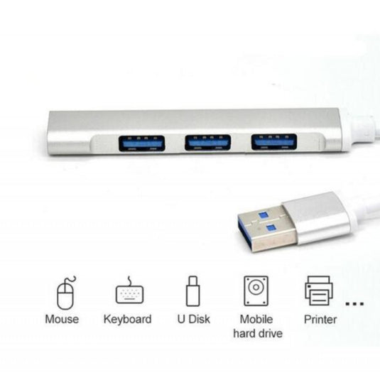 Type C 3.0, HUB 4 portos USB-elosztó fehér