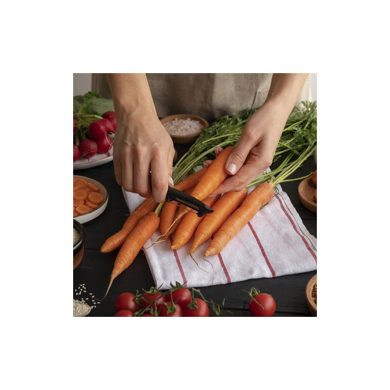 Univerzális hámozó Ruhhy 23014 - gyümölcs, zöldség, konyhai segédeszköz - rozsdamentes acél, ergonomikus markolat