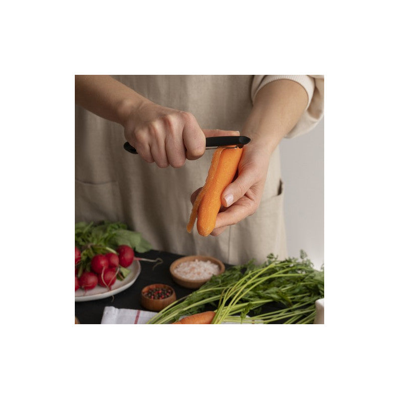 Univerzális hámozó Ruhhy 23014 - gyümölcs, zöldség, konyhai segédeszköz - rozsdamentes acél, ergonomikus markolat