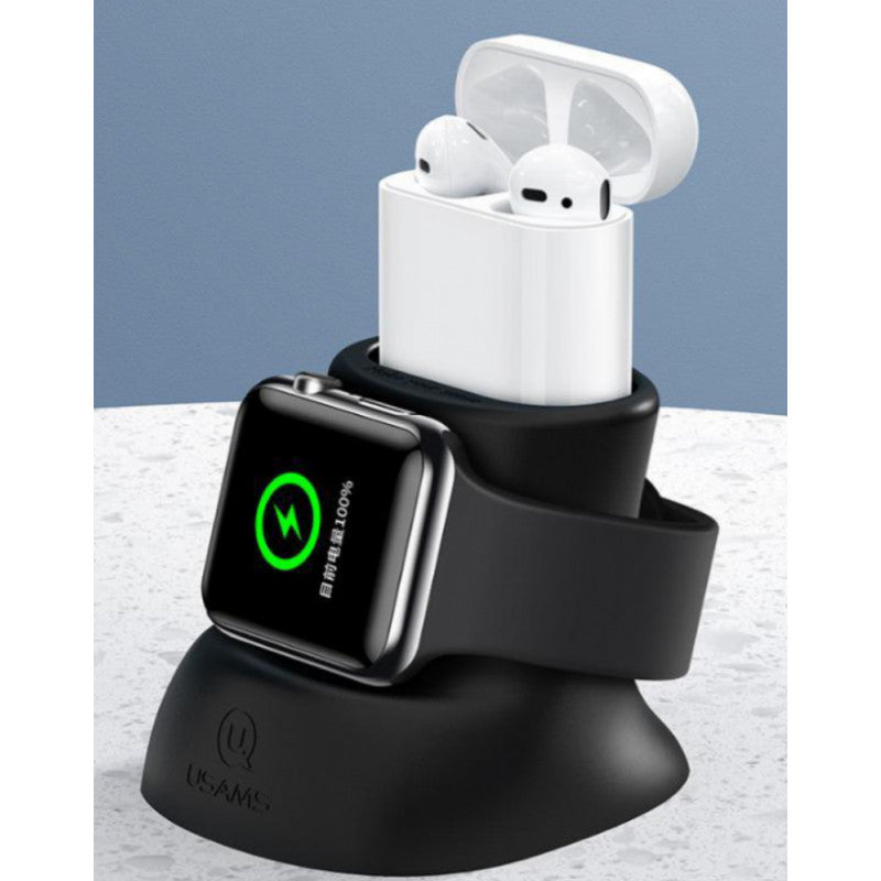 Usams 2in1 Apple Watch és Airpods töltő állvány