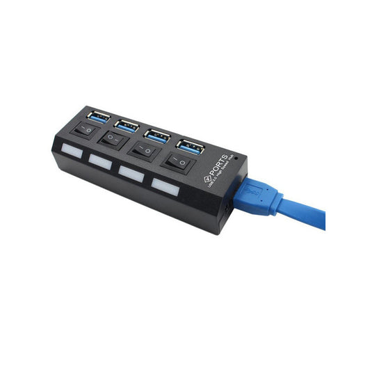 USB port elosztó 4 portos USB 3.0 támogatással