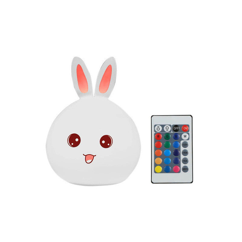 Vezérelhető RGB USB éjszakai fény nyuszi motívummal gyerekeknek