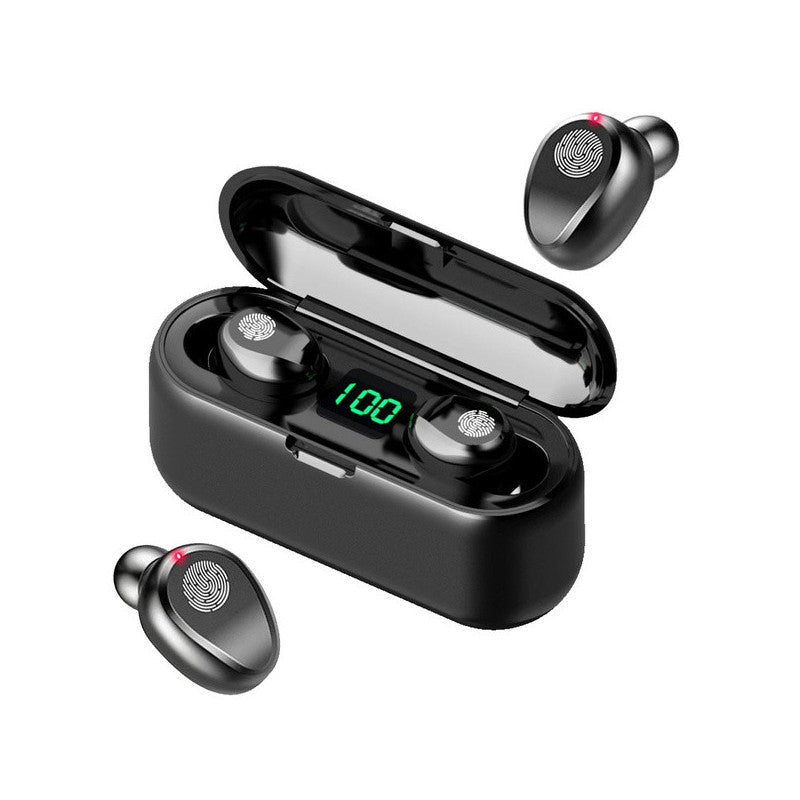 Vezeték nélküli Bluetooth fejhallgató F9 powerbankkal - hosszú üzemidő, töltési lehetőség