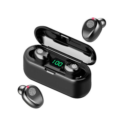 Vezeték nélküli Bluetooth fejhallgató F9 powerbankkal - hosszú üzemidő, töltési lehetőség