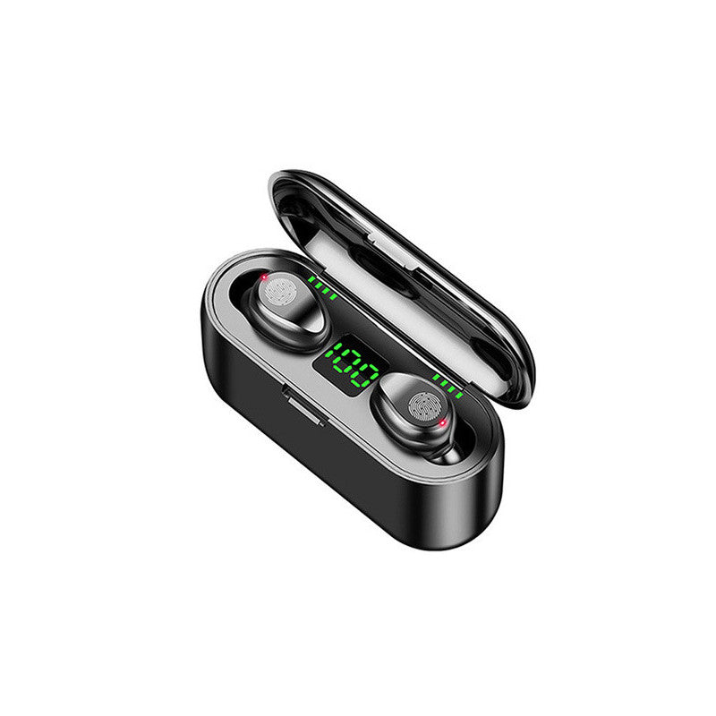 Vezeték nélküli Bluetooth fejhallgató F9 powerbankkal - hosszú üzemidő, töltési lehetőség