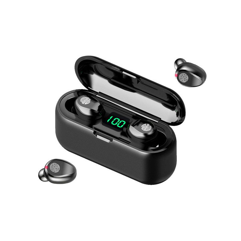 Vezeték nélküli Bluetooth fejhallgató F9 powerbankkal - hosszú üzemidő, töltési lehetőség