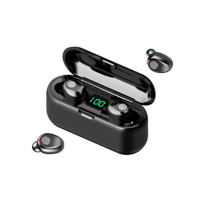 Vezeték nélküli Bluetooth fejhallgató F9 powerbankkal - hosszú üzemidő, töltési lehetőség