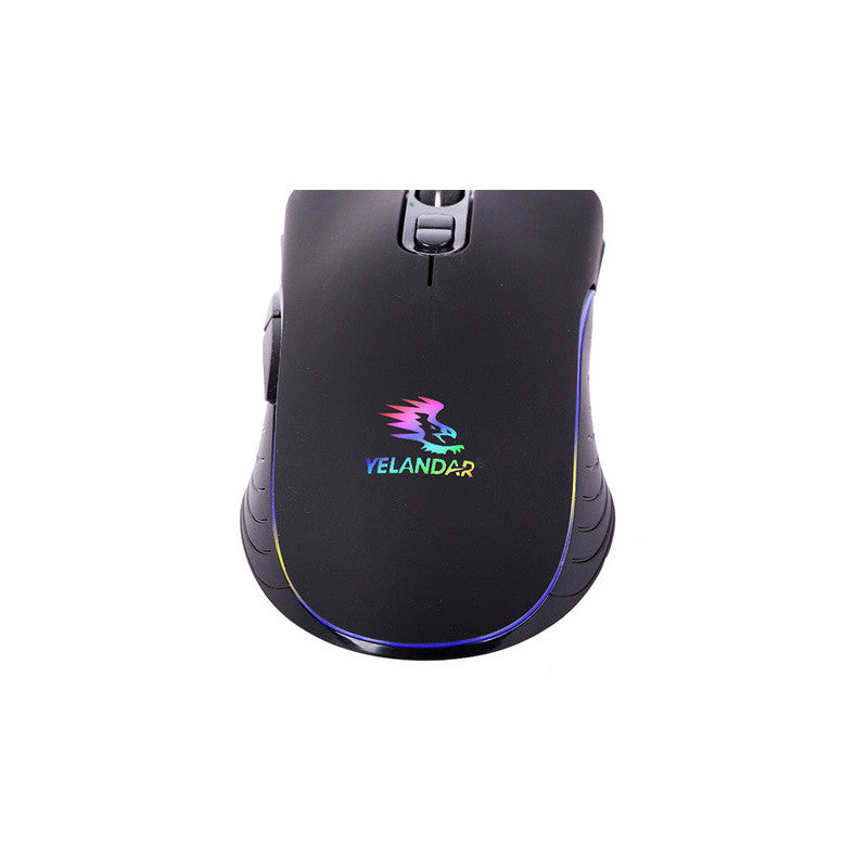 Kábeles optikai egér laptopra, RGB játékegér - Optikai egér laptopra, RGB játékegér