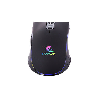 Kábeles optikai egér laptopra, RGB játékegér - Optikai egér laptopra, RGB játékegér