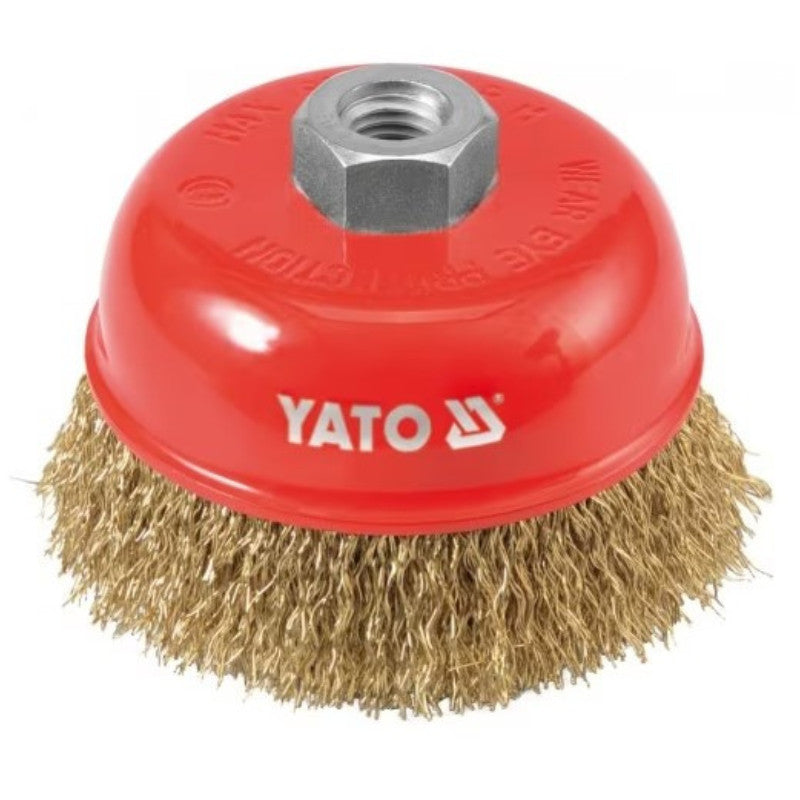 Yato réz fazékkefe 100mm M14 sodrott