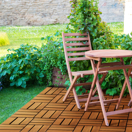 Fa padlóburkolat (12 léces - 30 x 30 cm - 6 darabos csomag)