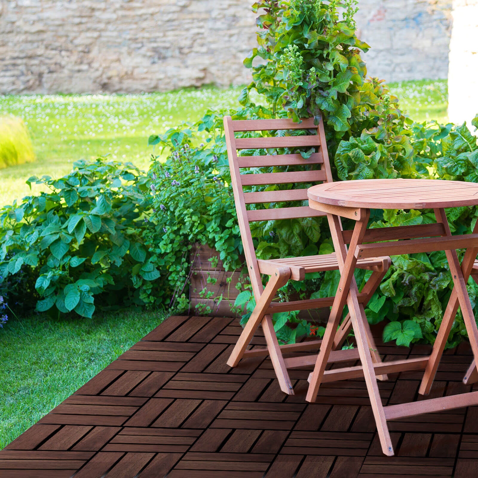 Fa padlóburkolat (12 léces - 30 x 30 cm - 6 darabos csomag)