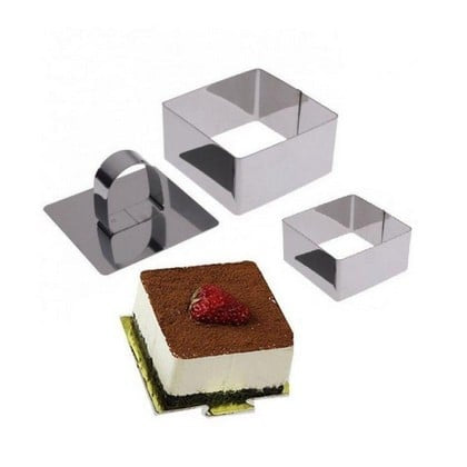 Rozsdamentes acél köralakú sütemény (Mousse) forma