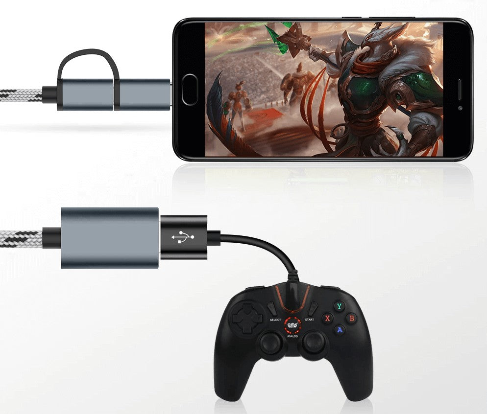 2 in 1 USB átalakító kábel