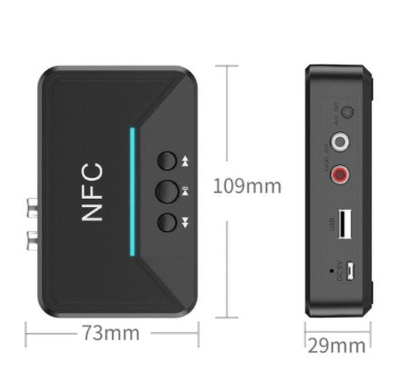 Bluetooth 5.0 audio vevő adapter