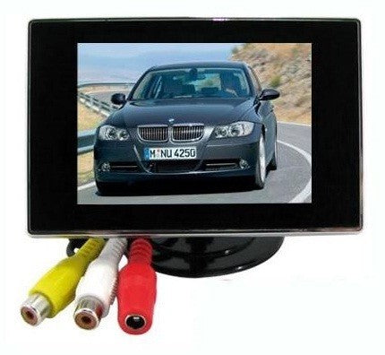 3.5" TFT LCD mini monitor autóba színes tolatókamera monitor