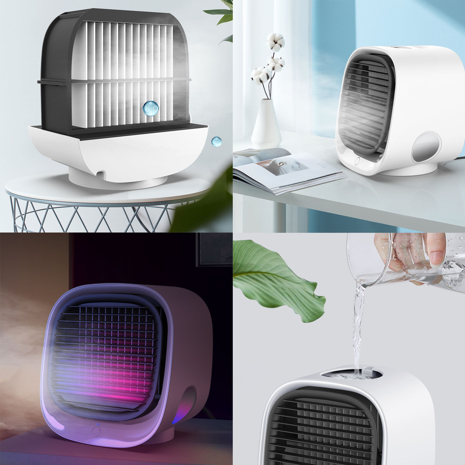 Hordozható mini léghűtő ventilátor - USB