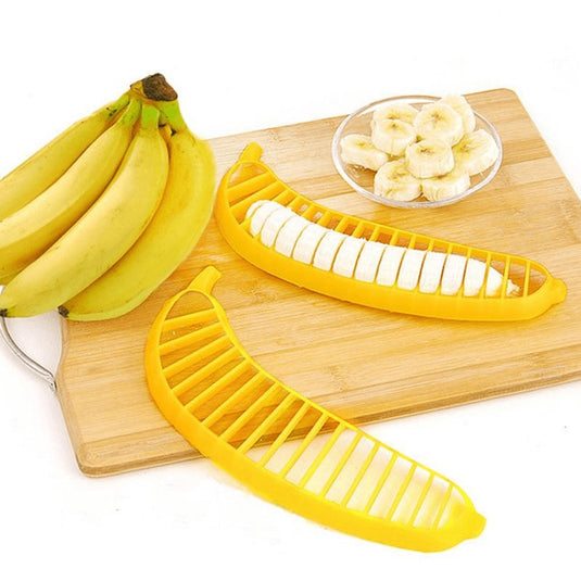 Műanyag banánszeletelő