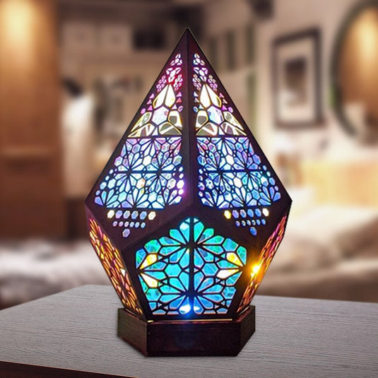 Gyémánt alakú, LED dekorációs lámpa