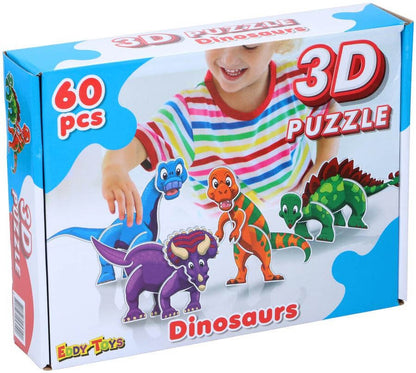 Puzzle 3D dinoszaurusz (60 részes, 28 x 21 x 6 cm)