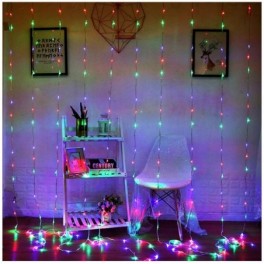 Fényfüggöny - 300 LED, többszínű