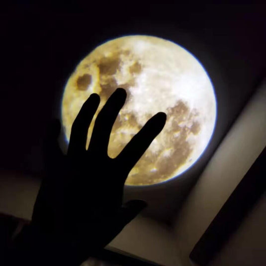 Égitest LED projektor, éjszakai dekor kivetítő (Föld, Hold, Hold és csillag)