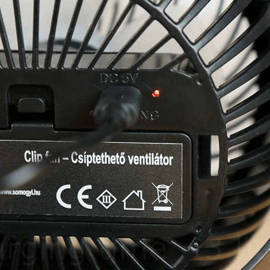Akkumulátoros, csíptetős ventilátor (Somogyi)