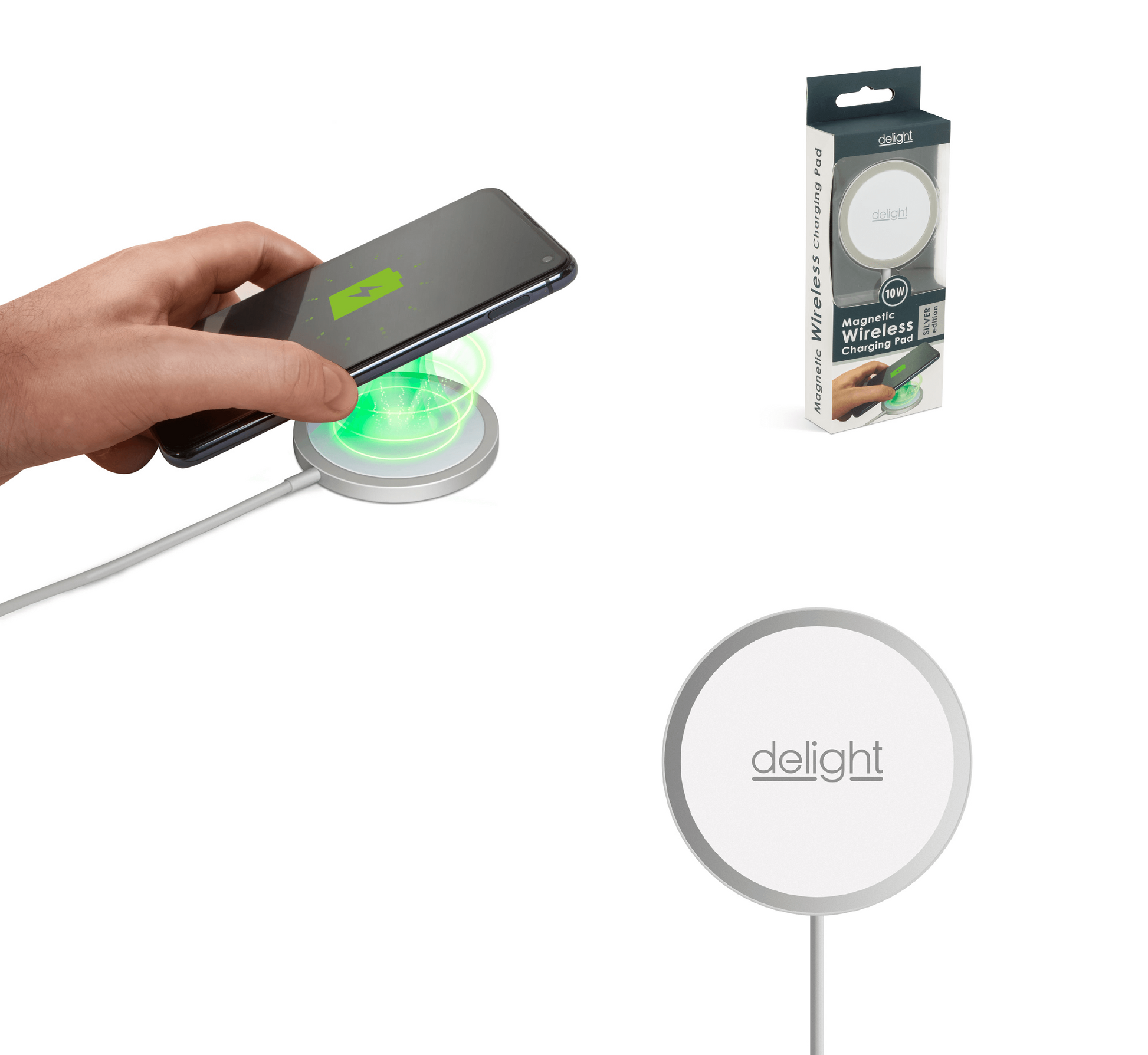 Vezeték nélküli töltőpad, Type-C (Delight)