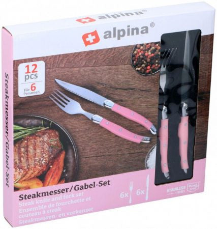 Steak kés és villa 6+6 db ALPINA
