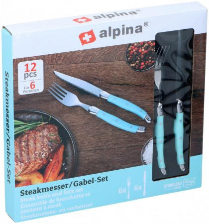 Steak kés és villa 6+6 db ALPINA