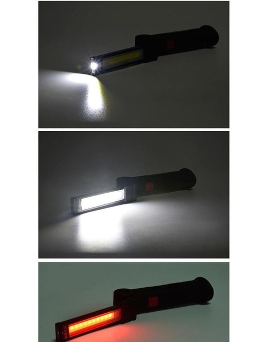 USB-n keresztül tölthető 360 fokban forgatható mágneses LED lámpa, vészvilágítás, állítható fényerővel