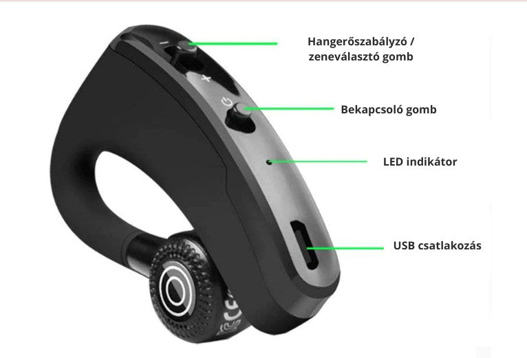 Vezeték nélküli bluetooth headset